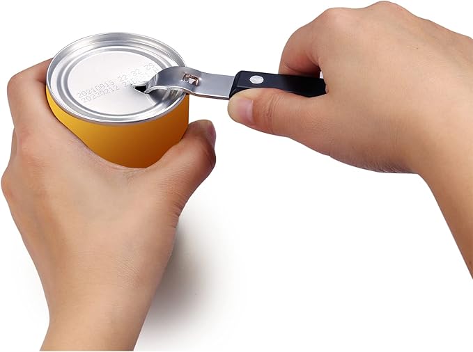 Can Punch Bottle Opener, Manual Stainless Steel Can Opener 2 Pack