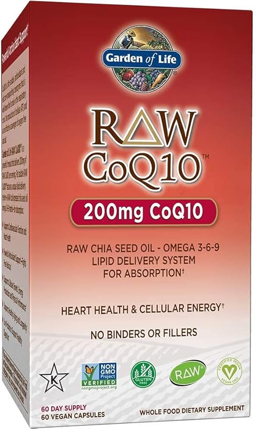 Garden of Life Multivitamin for Men - Vitamin Code 50 & Vegetarian Omega 3 6 9 Supplement - Raw CoQ10 Chia Seed Oil Whole Food Nutrition with Antioxidant Support