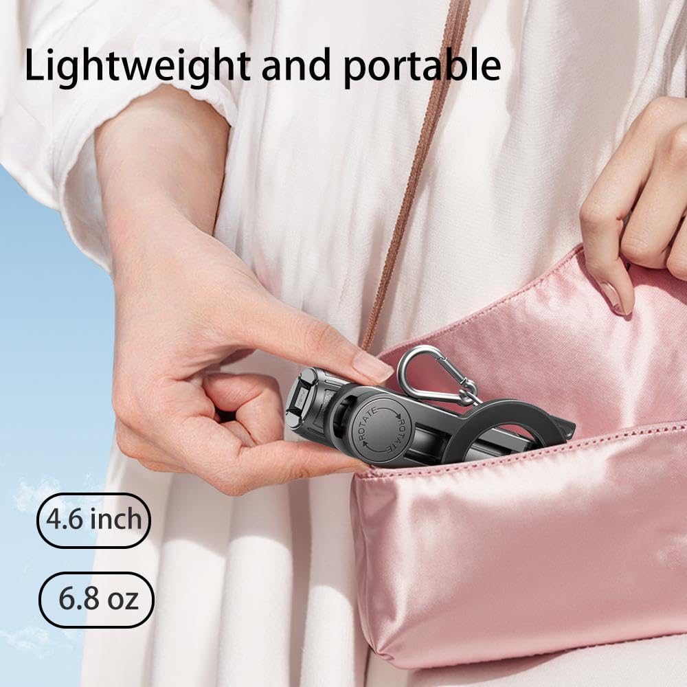 Esimen Magnetic Mini Selfie Stick For Iphone/Android -Portable Pocket Tripod With Detachable Remote, 2-In-1 Magnetic Suction & C