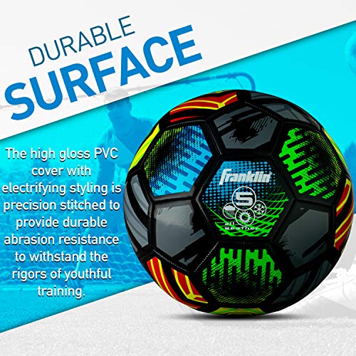 Franklin Sports Mystic Soccer Balls - Soccer Ball and Air Pump Sets - Multiple Size Soccer Balls - Soft Cover - Perfect fo...