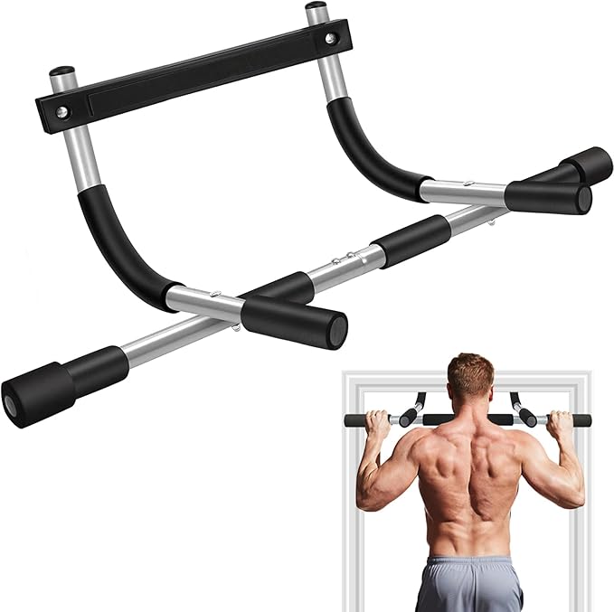 Pull Up Bar for Doorway, Upgrade Chin up Bar for Doorway Without Screws, Portable Strength Training Door Frame Pull-up Bar...