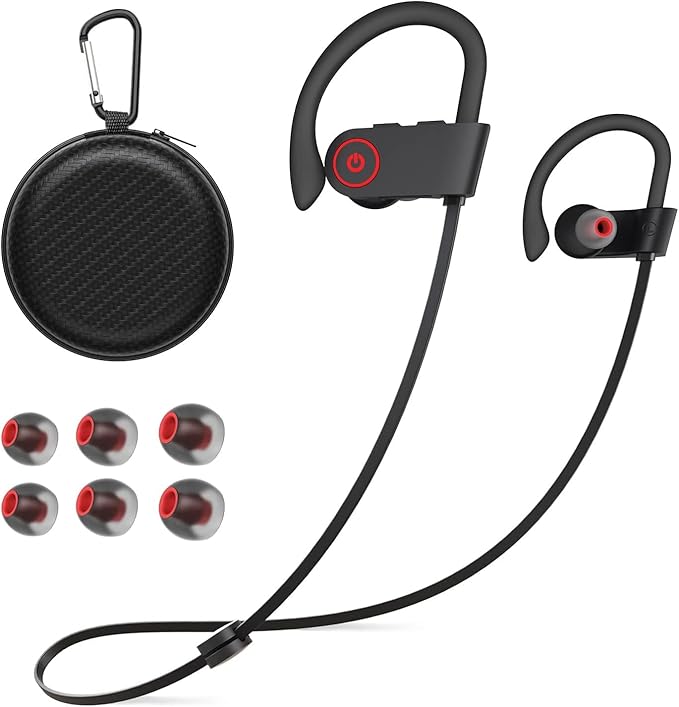 JOYWISE Bluetooth Wireless Headphones 16H Playtime Earbuds with Mic Stereo in-Ear Earphones, IPX7 Waterproof Sports Sound ...