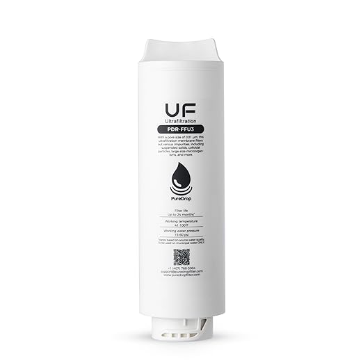 PDR-FFU3 0.01μm Ultra-Filtration Membrane Replacement Filter Cartridge for PDR-3CUW Under Sink Water Filter System