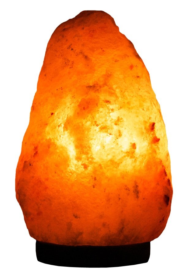 Needs&Gifts Himalayan Salt Lamp, Natural Crystal Rock Lamp Pink Light, Hand Crafted Wooden Base Direct from Foothills of The Himalayas Home Decor, Dimmable lamp Pinkish-orange 4-7LB (N23)
