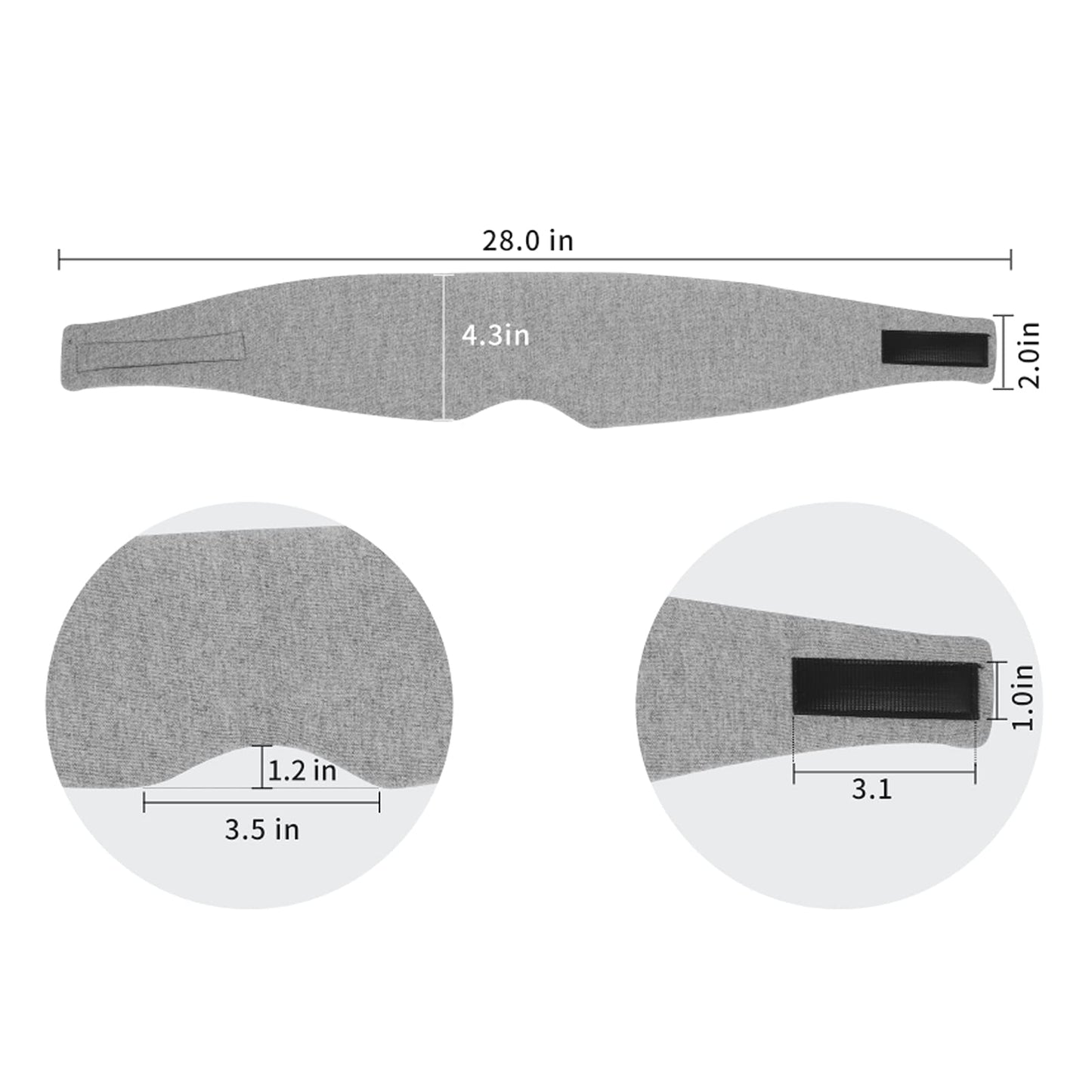 SUWEISHI 2 Pack 100% Cotton Ultra Soft Sleep Mask, Zero Pressure Natural Smooth Eye Cover with Adjustable Strap, Ultimate Sleeping Aid, Blocks Light, Comfortable Blindfold for Airplane/Nap/Travel