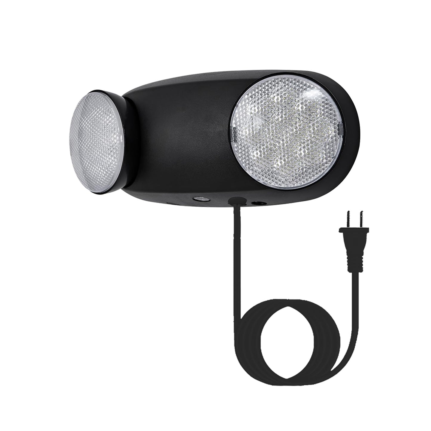 Tanlux Led Emergency Lights With Battery Backup  Commercial Emergency Light Fixtures For Business Home Power Failure Emergency Exit Sign Lighting With 1.0 Meter Plug In Cord Ac120V Input  Black