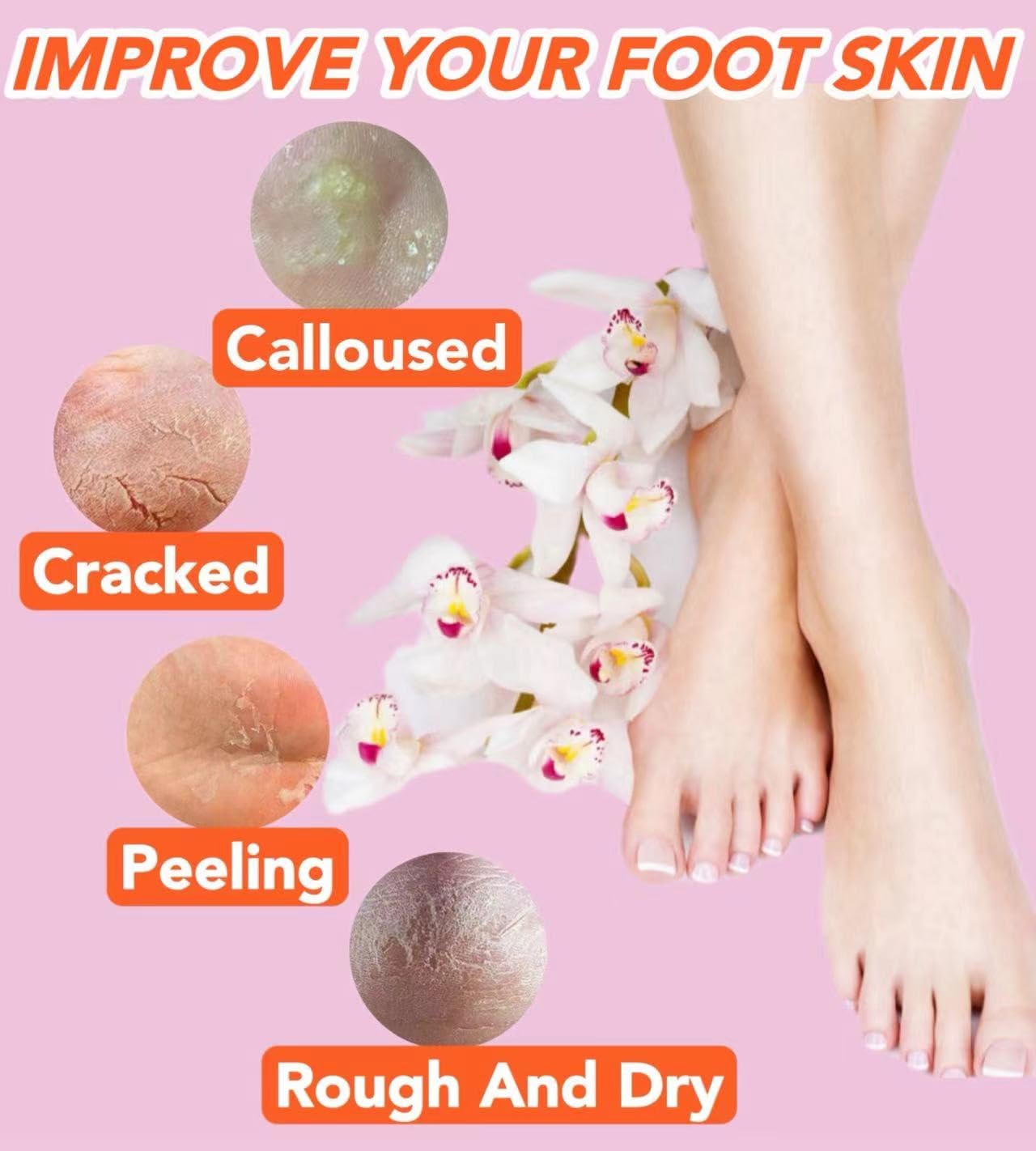 2 Pairs Silicone Socks for Dry Cracked Feet Women,Silicones Moisturizing Socks,Foot Spa Pedicure Silicone Socks for Repairing Dr