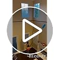 Hicavar 20 Foot High Ceiling Fan Duster with 5-12ft Extension Pole, Extendable Reusable Cobweb, Feather, Window Cleaning S...