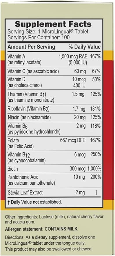 Superior Source One Daily Multi-Vitamin - Daily Supplement Supports Bone Strength, Immune System Function & More - Health Supplement with 11 Vitamins & Nutrients - 100 Instant Dissolve Tablets