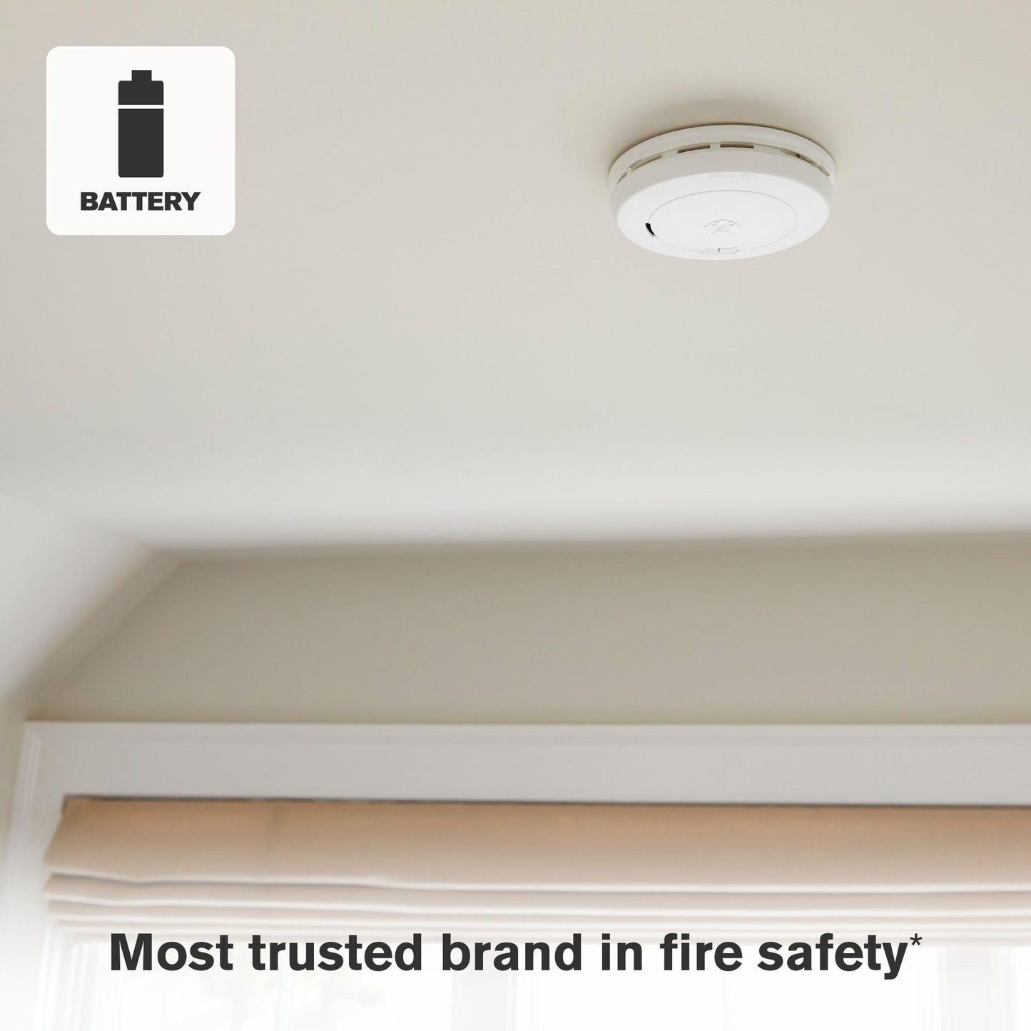 First Alert BRK Battery-Operated Combination Smoke & Carbon Monoxide Alarm with Slim Profile Design, 1-Pack