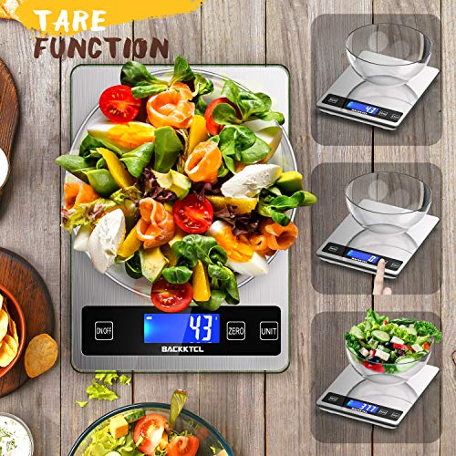 BACK KTCL''Cooking Master' 22lb Digital Kitchen Scale,Food Scale Measures in Grams and Ounces for Weight Cooking Baking,1...