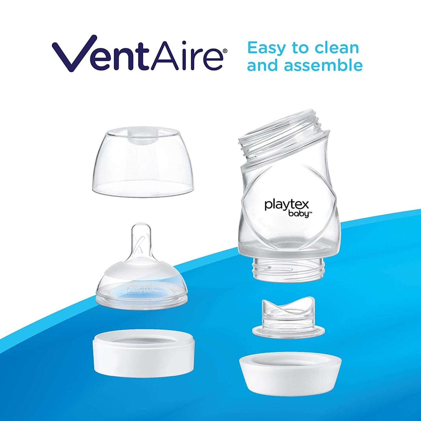 Playtex Baby Ventaire Bottle, Helps Prevent Colic & Reflux, 9 Ounce Bottles, 3 Count…