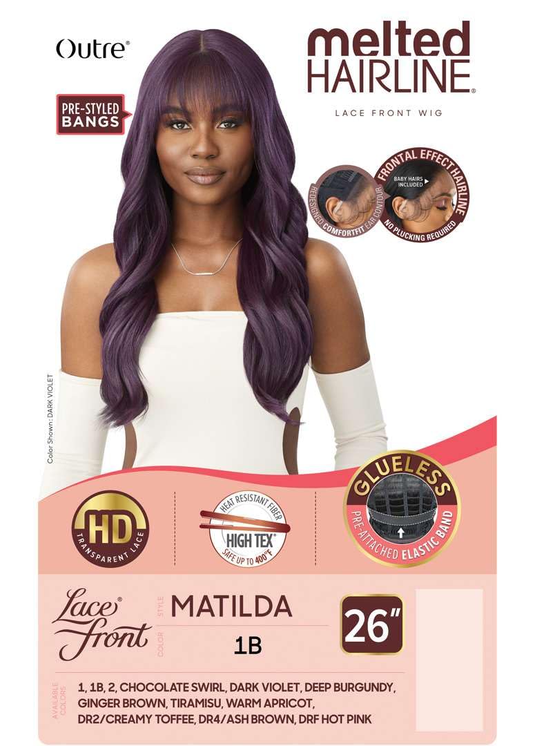 Outre Lace Front Wig - Melted Hairline - Matilda (DARK VIOLET)