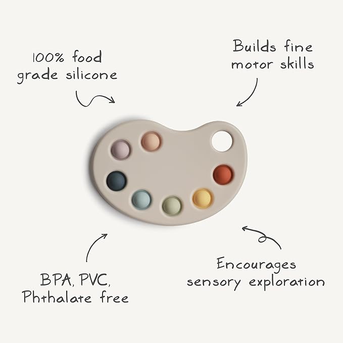 mushie Paint Palette Press Toy
