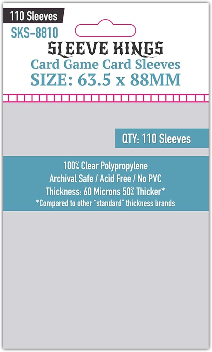 Sleeves Sleeve Kings (63.5x88mm, 110ct) Clear