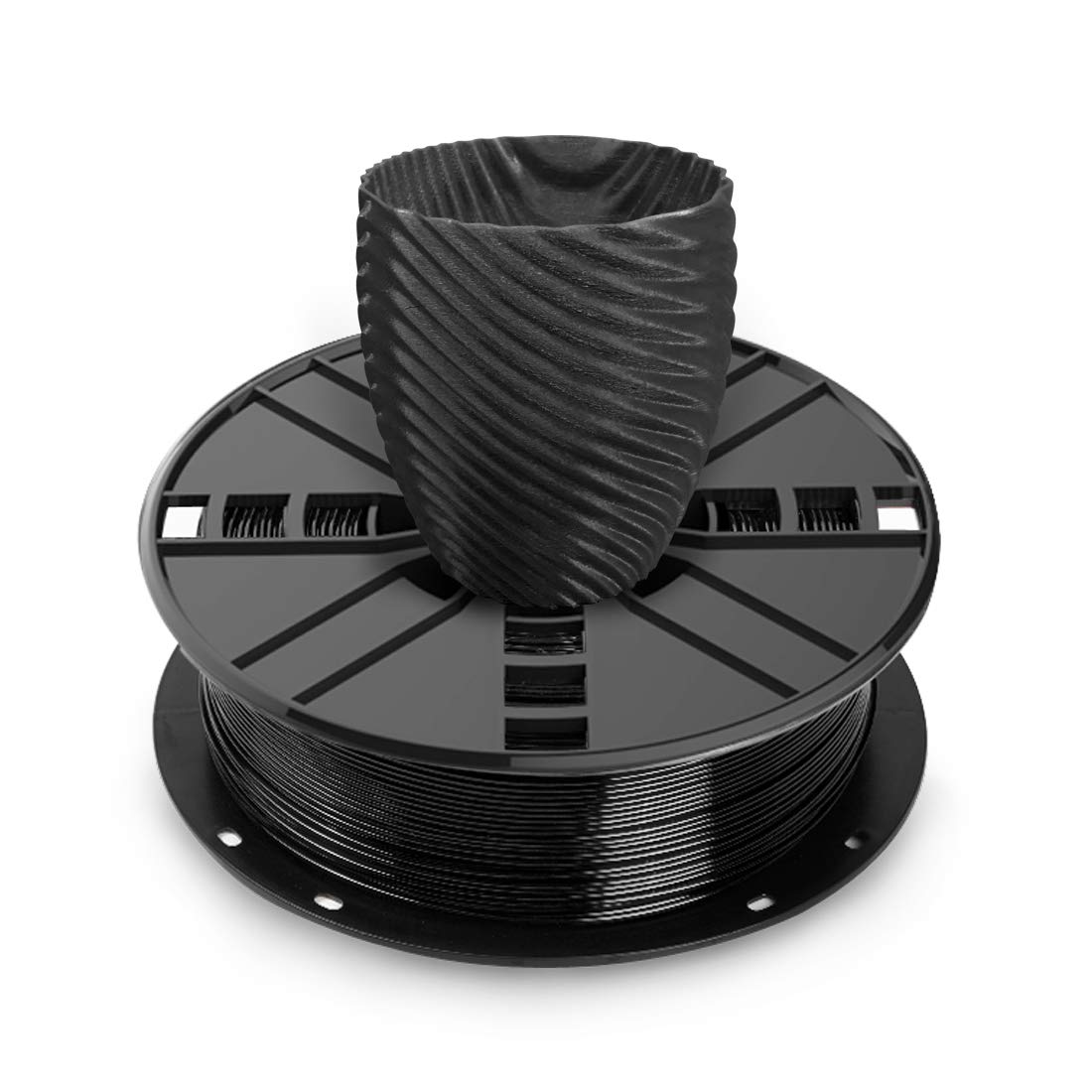 Novamaker Petg 3D Printer Filament - Black 1.75Mm, 1Kg Spool (2.2Lbs), +/- 0.03Mm Accuracy