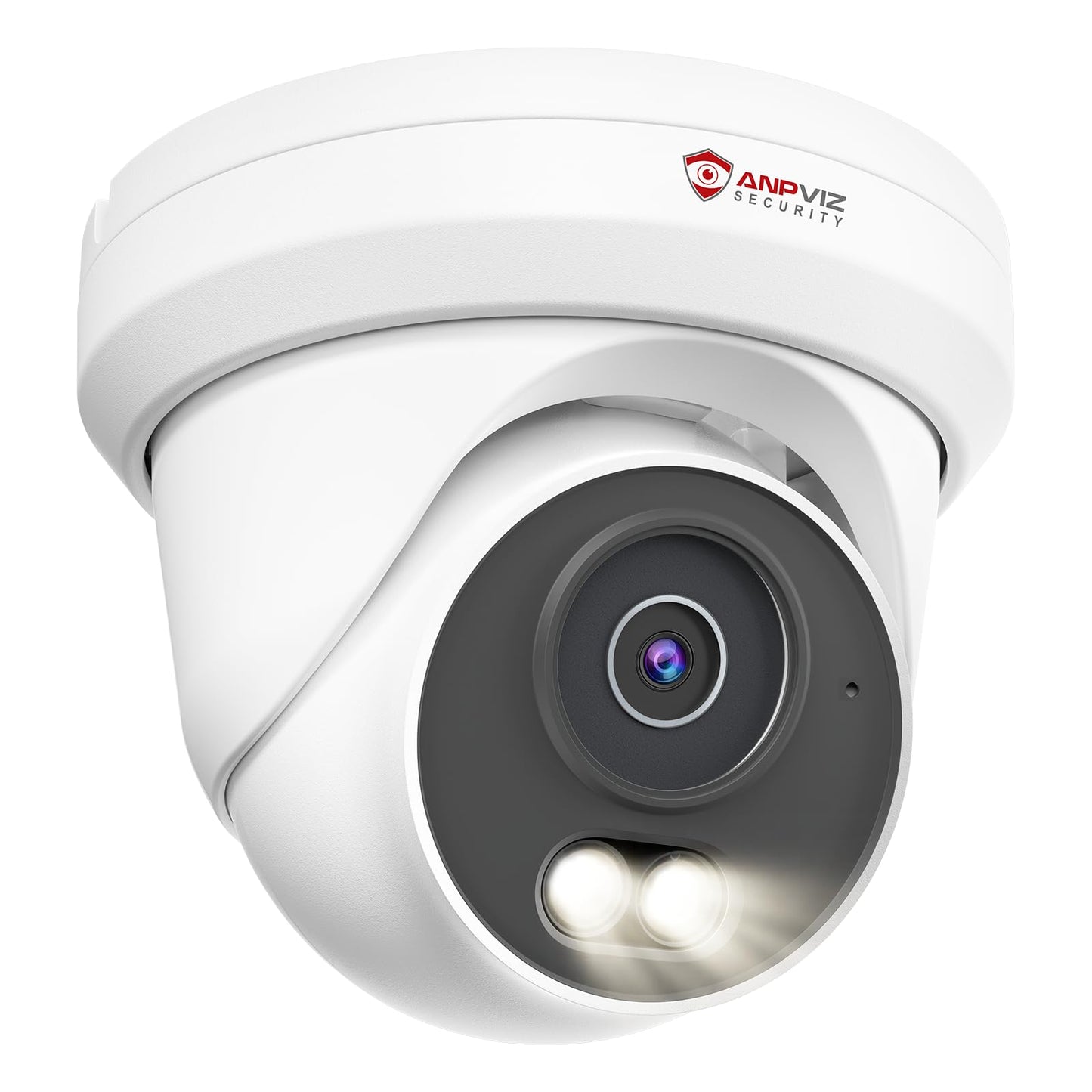 Anpviz 5MP PoE Camera, Full Metal Turret Security IP Camera Outdoor, Smart Dual Light Color Night Vision, AI Human Motion Detection, Built-in Mic, NDAA, Requires NVR, NOT Work Independently