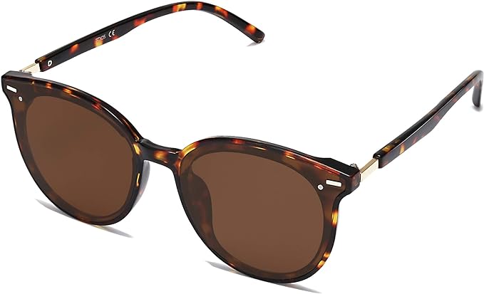 SOJOS Sunglasses Womens Trendy 2025 Classic Round Retro Vintage Shades Large Frame Sunnies SJ2067