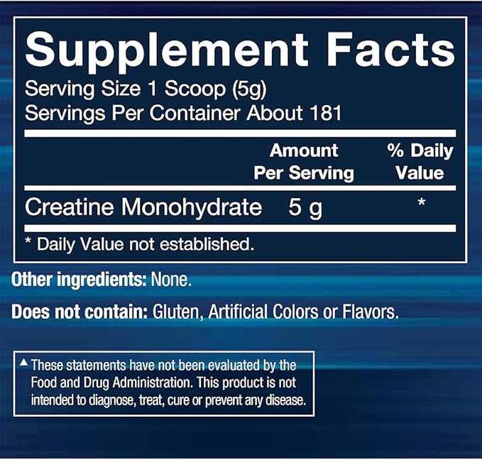 BodyTech 100% Pure Creatine Monohydrate Powder - Enhanced Muscle Strength, Performance, and Recovery - Supports Increased Exercise Capacity and Overall Fitness (31.9 oz / 181 Servings)