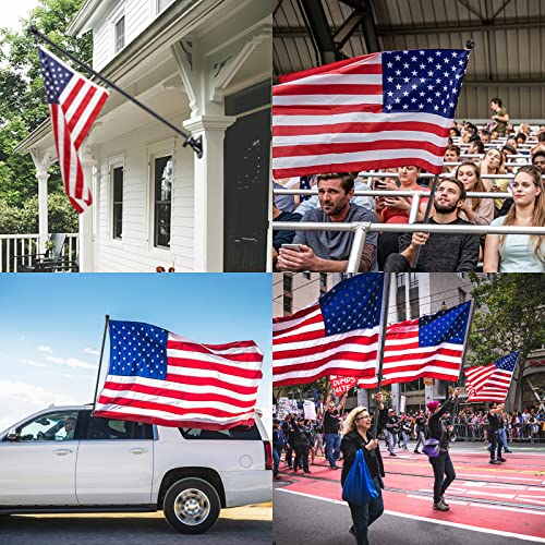 Flag Pole for Outside House - 5ft Heavy Duty Stainless Steel Flag Pole Kit, Tangle Free Spinning Flagpole Holder For Outdo...