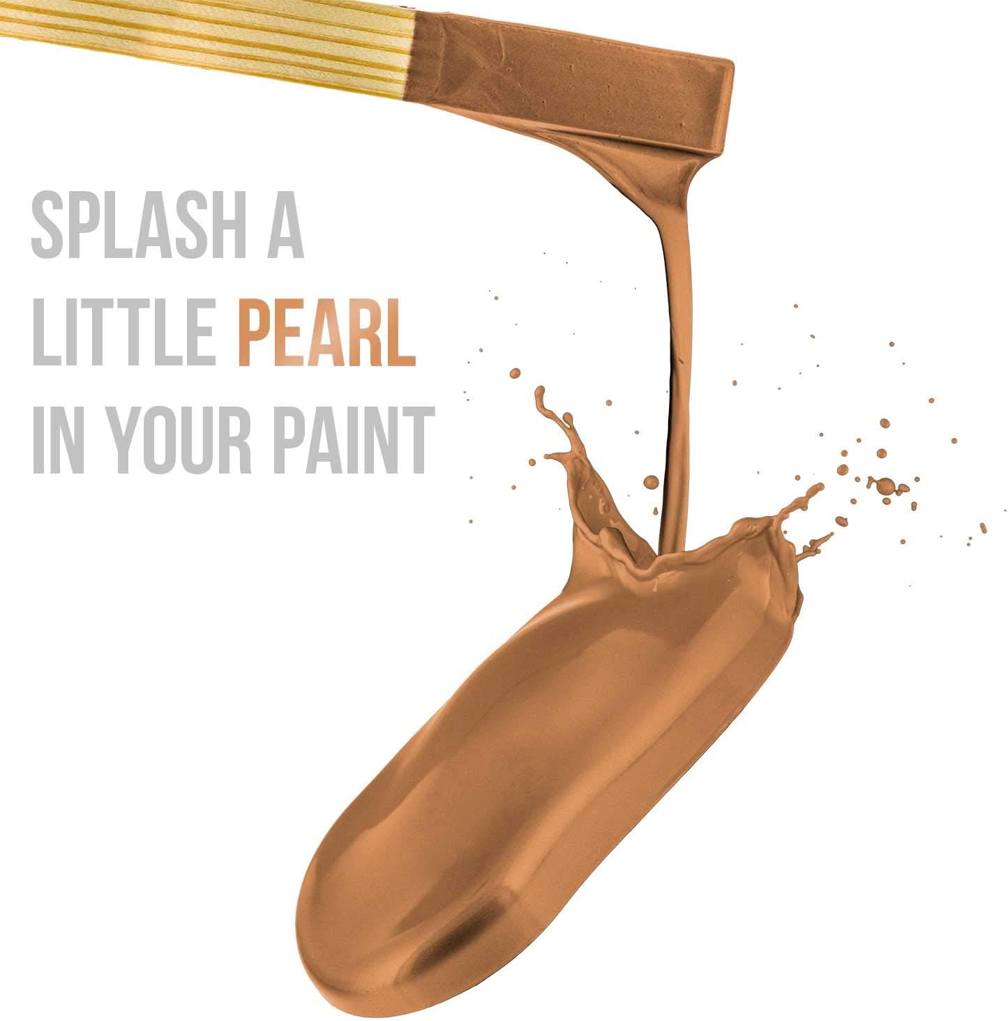 U.S. Art Supply Jewelescent Mica Pearl Pigment Powder, Interference Coffee Brown 3.5 oz (100g) Pouch - Cosmetic Grade, Epoxy Resin Color Pigment, Mica Powder for Resin, Soap, Slime, Candle Dye, Art