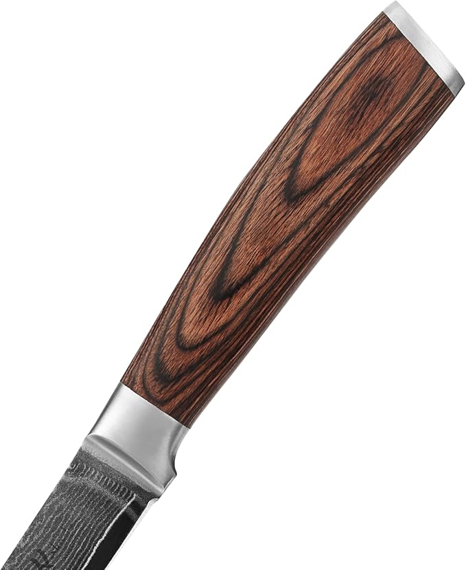 Wakoli EDIB Damascus Utility Knife – 4.9-Inch Kitchen Knife for Everyday Use | Genuine 67-Layer Damascus Steel Blade with VG10 Core | Ergonomic Pakkawood Handle | Premium Cooking Knife in Gift Box
