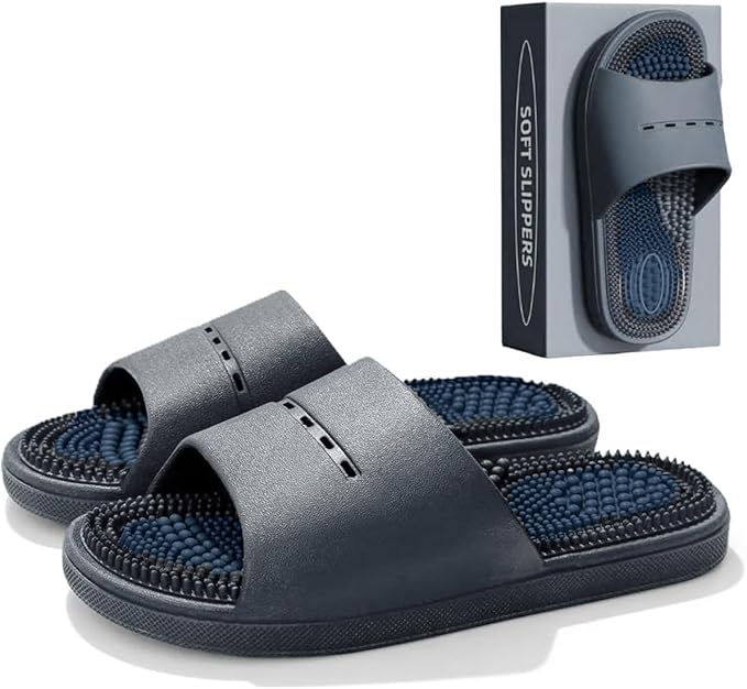 MOTTLED SKY Acupressure Massage Slippers Acupressure Foot Massager Shoes Reflexology Sandals Gift for Men Women Reduce Fee...