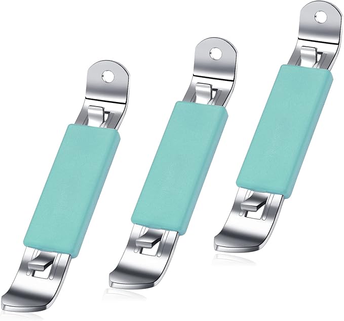 3 Pieces Magnetic Bottle Openers Can Opener Classic Beer Opener Stainless Steel Small Bottle Opener Can Tapper with Magnet for Camping and Traveling