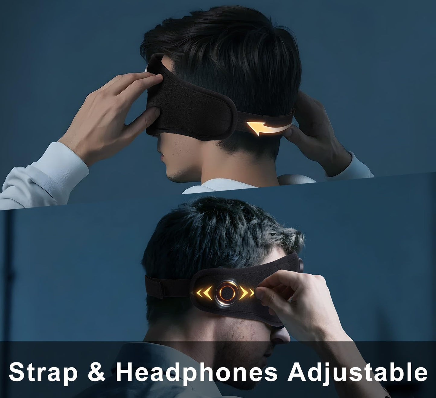 ZHENYEMEI Bluetooth Sleep Mask with Smart Timing, 100% Blackout 3D Contoured Eye Mask for Sleeping & Music Auto Shut Off, Breathable No Pressure for Side Sleeper Travel Essential Gift for Women Men