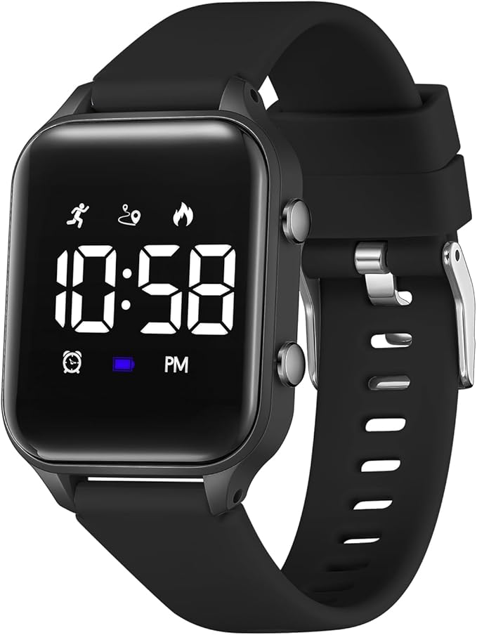 L LAVAREDO Kids Digital Watches for Boys Girls,Waterproof Sport Watch with Pedometer Stopwatch Vibration Alarm for Ages 5-...