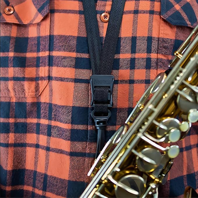 Neotech Soft Saxophone Neck Strap – Padded Neoprene Strap with Swivel Hook for Alto & Tenor Sax | Adjustable, Comfortable ...