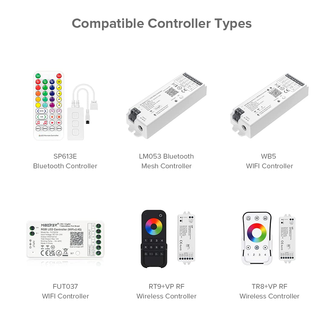 Sezo Rgbw Cob Led Strip Light, 9.84Ft, 24V, 896 Leds/M, Vinyl, Multicolor, Warm White 3000K, Model M1Fob