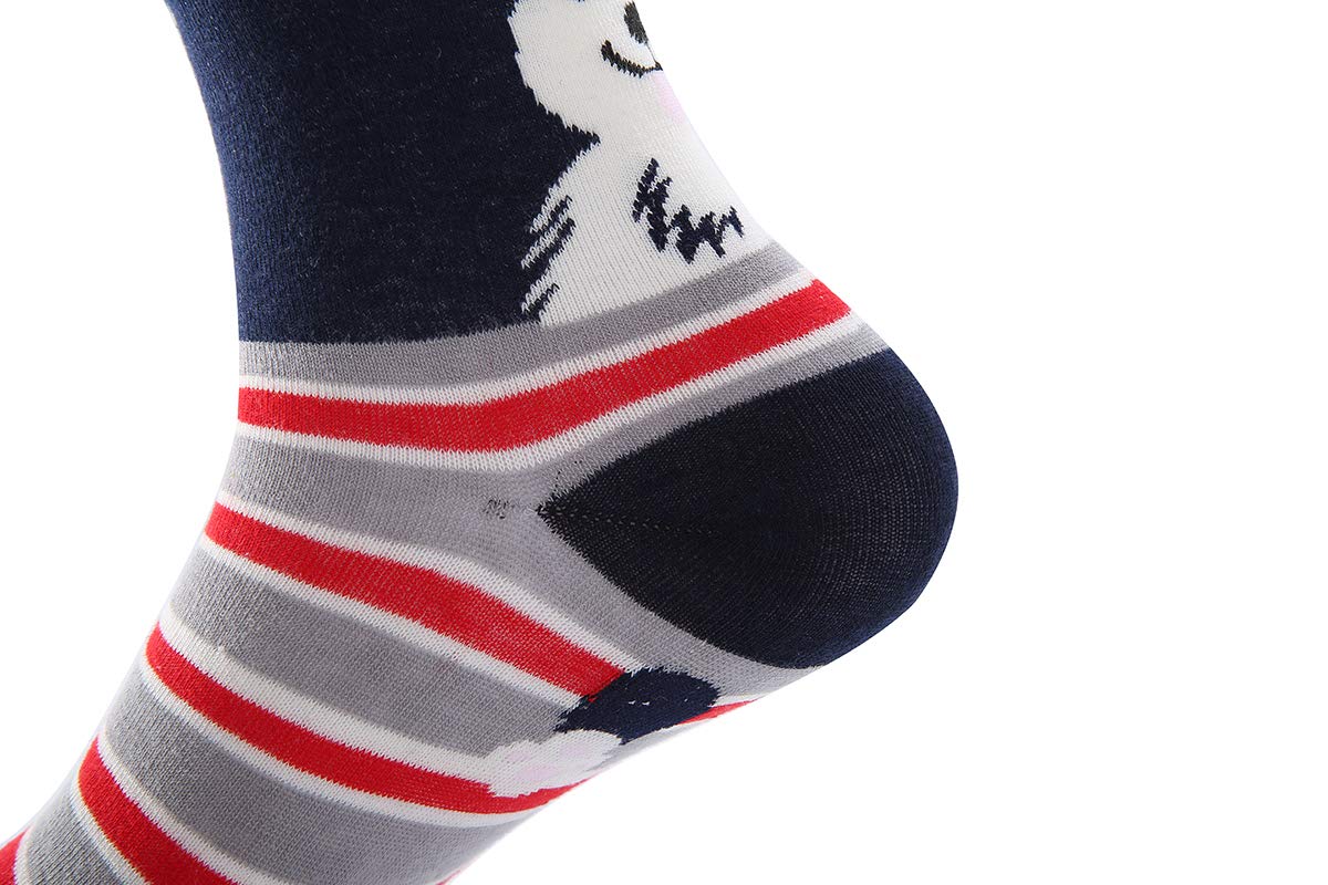 DOBIKULU Womens Cute Animal Socks, Puppy Dog Lover Gifts for Women, Female Presents for Mom Lady, Funny Cotton Casual Crew Novelty Dog Socks, Fun Lovely Print Pattern Sock