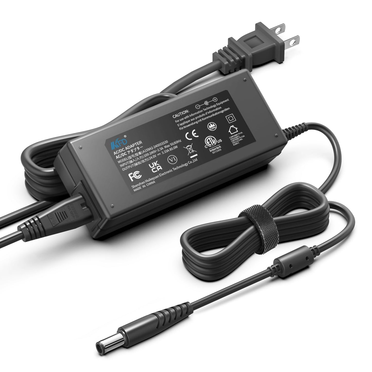 KFD 24V AC/DC Adapter Charger for 3B Luna Model G3 A20 BPAP 25A LG3700 LG3700W LG3600 LG3500 E3922318301 REF 10230444 G3A20 G3A25 CPAP & BiPAP Machine APD DA-80A24 80W Power Supply Cord