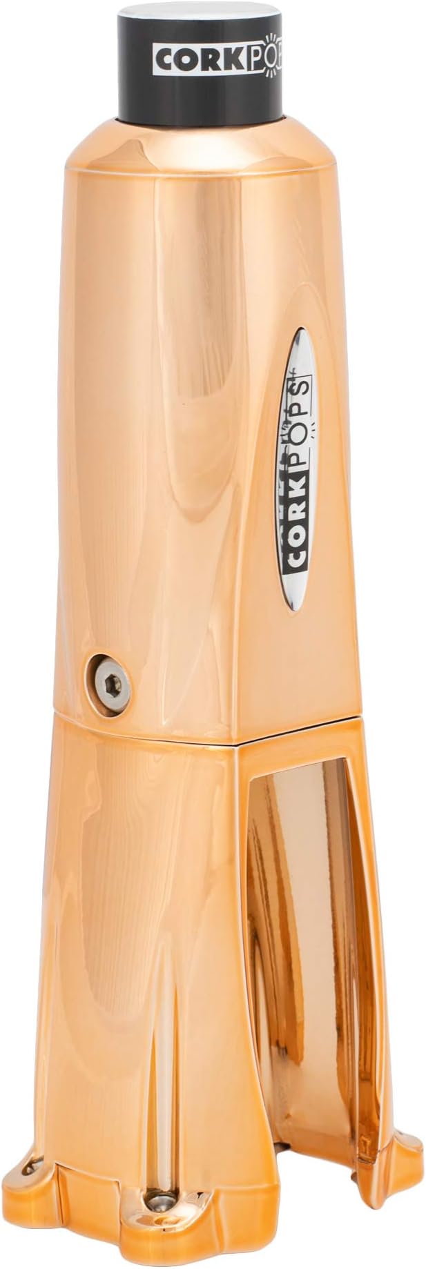 Cork Pops Legacy Wine Opener Built-in 4-Blade Foil Cutter Safe Cork Removal, Effortless Push Button Use, Needle Guard for Safety, Low-Pressure Cartridge Opens Up To 60 Bottles