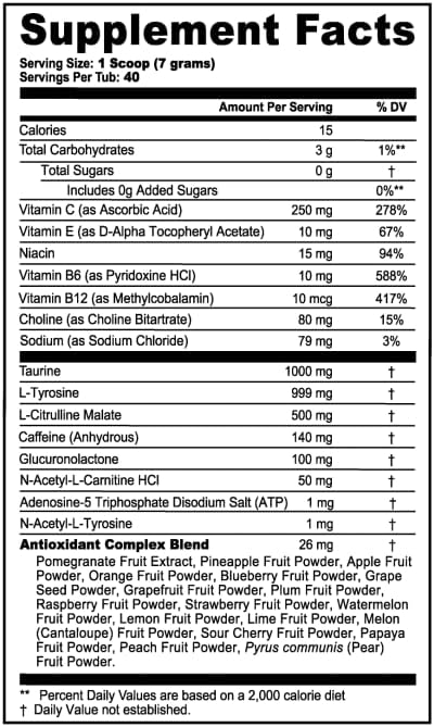 G Fuel Friday The 13th Energy Drink Powder, Pre Workout Caffeine Mix for Gaming, Sugar Free Focus Amino, Vitamin + Antioxidants, 9.9oz (Citrus Fruit Punch, 40 Servings)