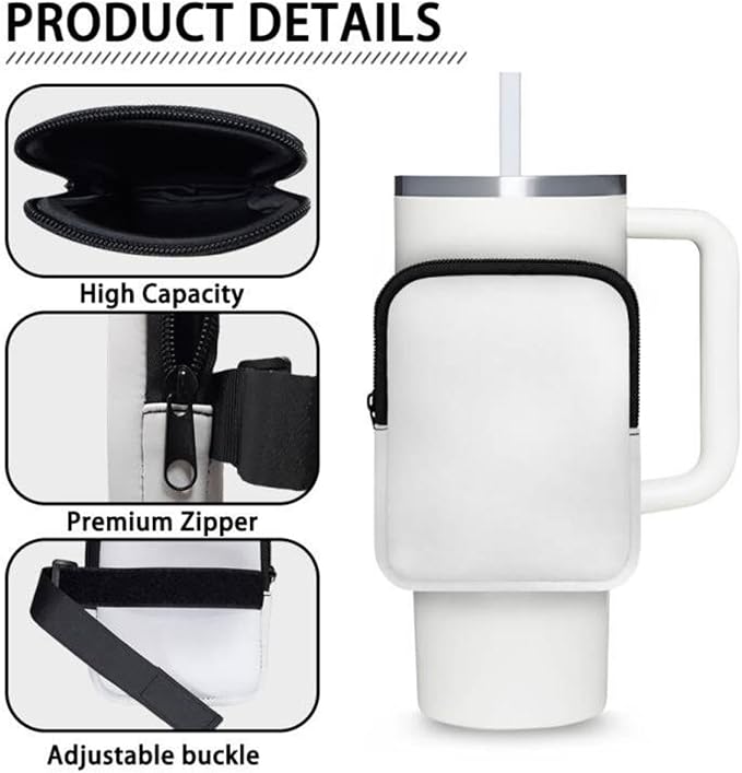 Cup Carrier Pouch Water Bottle Pouch for Stanley Accessories