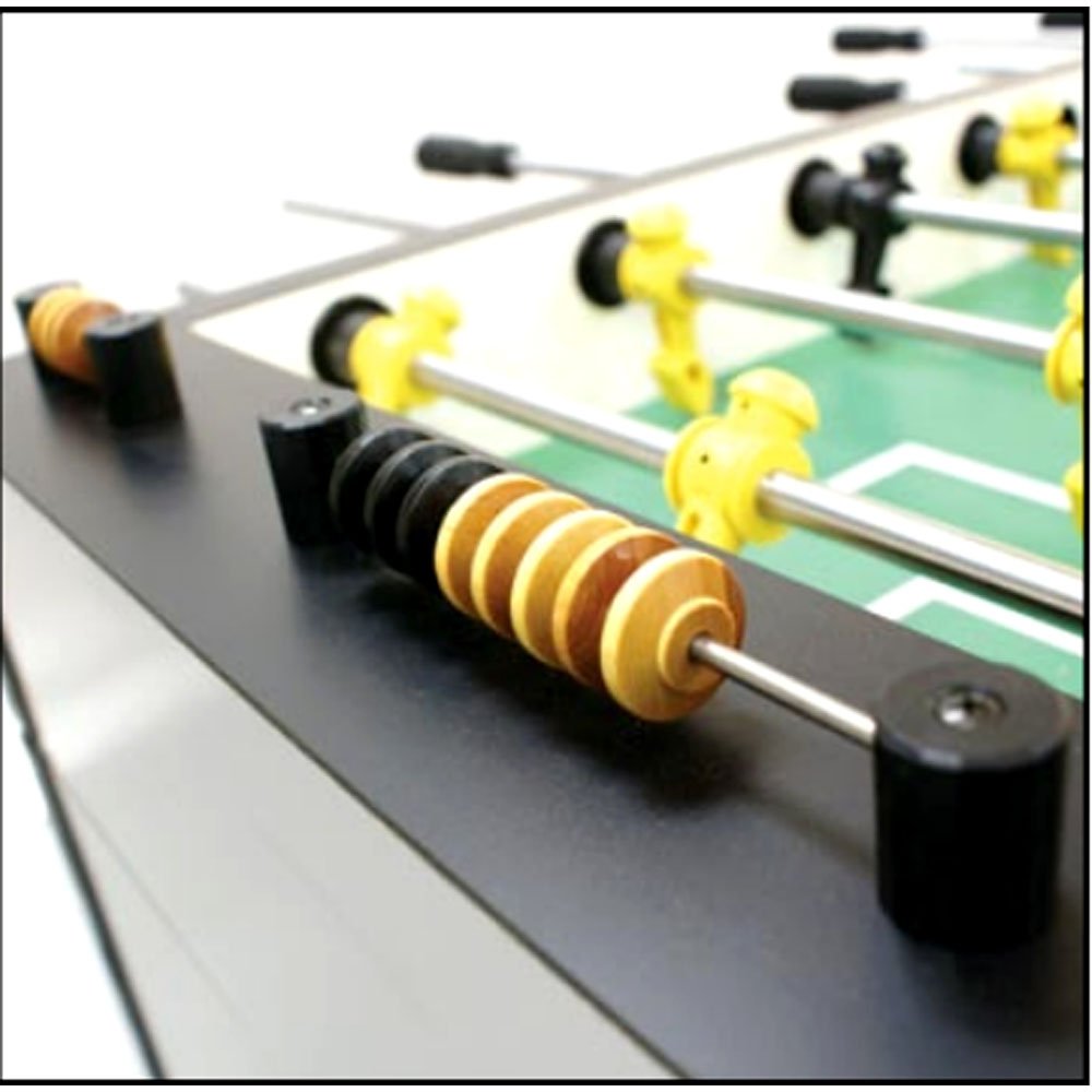 Tornado Tournament 3000 Foosball Table - Made in The USA - Commercial Quality for The Home - Incredible Table Soccer Game (3 Man Goalie, Silver)