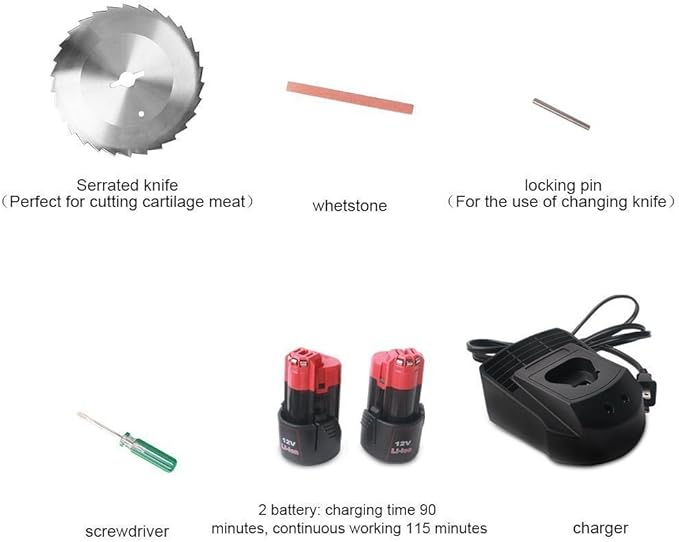 Zz Pro Commercial Wireless Electric Cordless Shawarma Doner Kebab Knife 110V Battery Type Gyro Cutter Kebab Slicer Sliced Meat Gyros Knife for shawarma