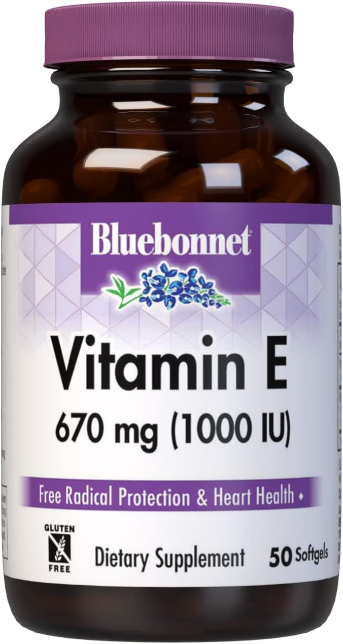 BlueBonnet Vitamin E 1000 IU Mixed Softgels, 50 Count