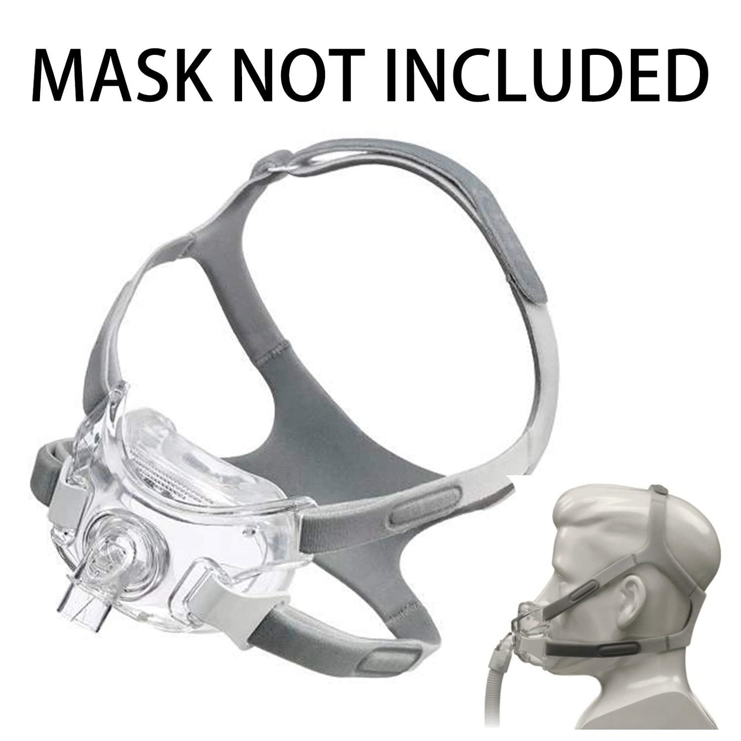 Amara View Headgear, 2-Pack Replacement CPAP Headgear Strap for Amara View Full Face Mask, Standard(Without Mask)