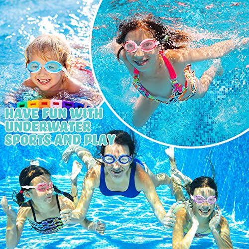 Macarrie 50 Pack Swim Goggles for Kids Bulk Child Swimming Goggles Gifts Anti-fog No Leaking Swim Glasses