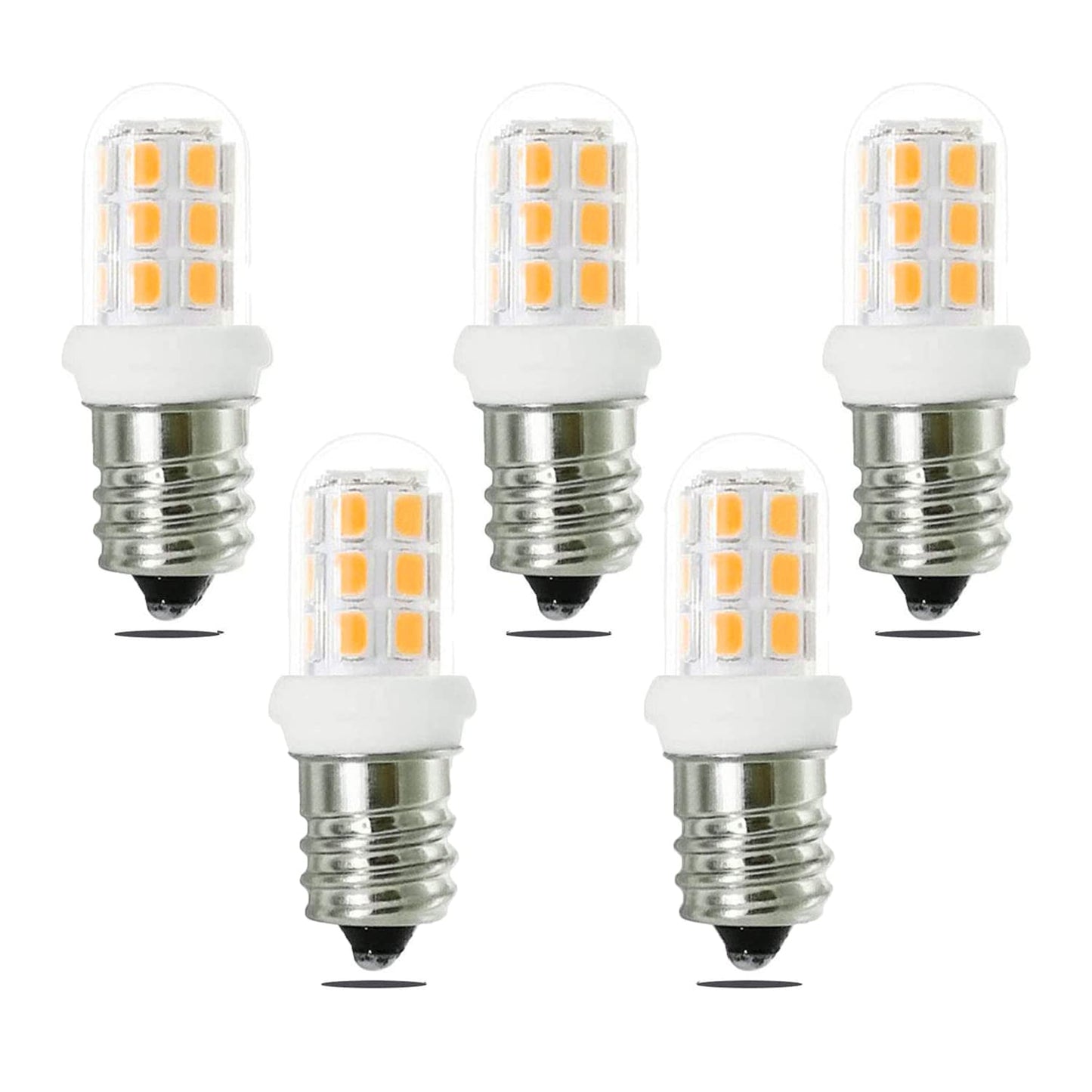 Zssxoled C7 E12 Led Bulbs, Warm White Replacement For Himalayan Salt Lamps, 5 Count, Plastic Material, 3000K
