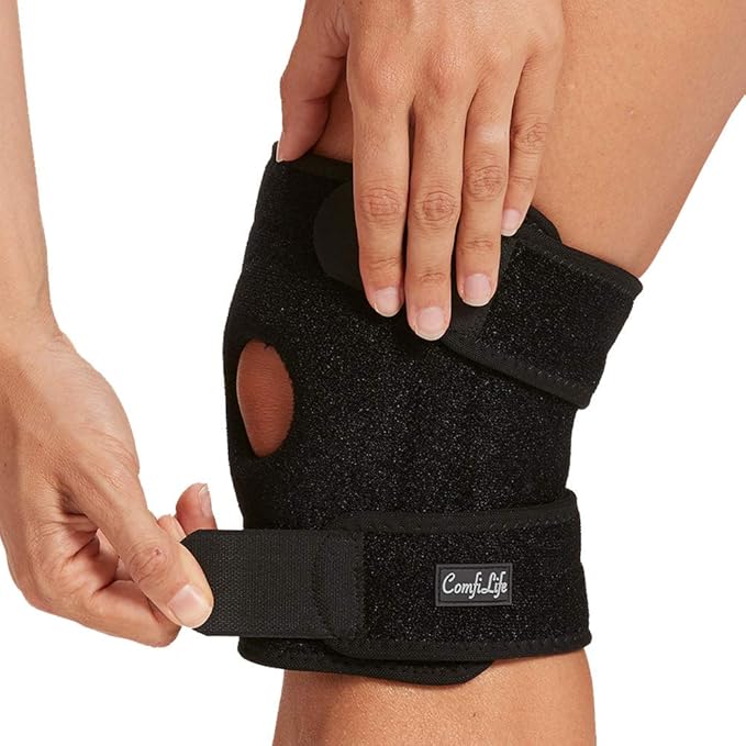 ComfiLife Knee Brace for Knee Pain Relief – Neoprene Knee Brace for Working Out, Running, Injury Recovery – Side Stabilize...
