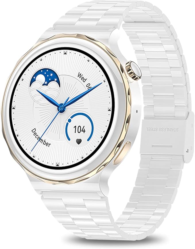 soinfo Smart Watches for Women(Answer/Make Call),Full Touch Fitness Tracker Watches with/Sleep/Heart Rate Monitor 100 Spor...