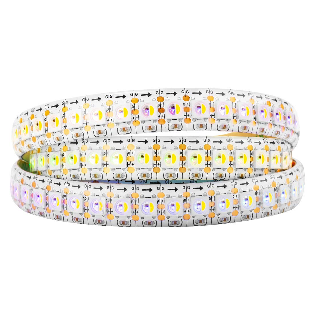 Btf-Lighting Rgbw Rgbcw White Sk6812 (Similar Ws2812B) 3.3Ft 1M 144Leds/Pixels/M Individually Addressable Flexible 4 Color In 1 Led Dream Color Led Strip Waterproof Ip65 Dc5V
