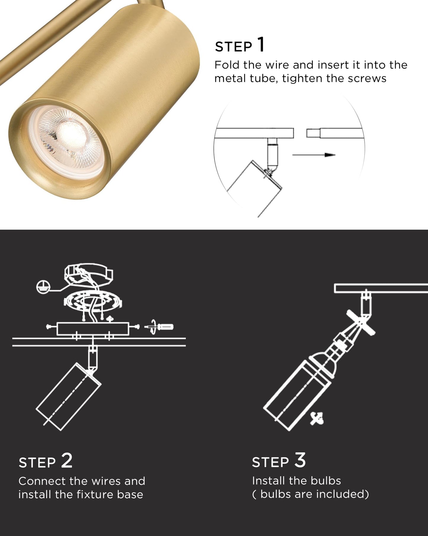 Femila Modern Ceiling Track Lighting  43 Track Light Fixture  3000K Led Bulbs Included  4Fs84Tl-5 Bg