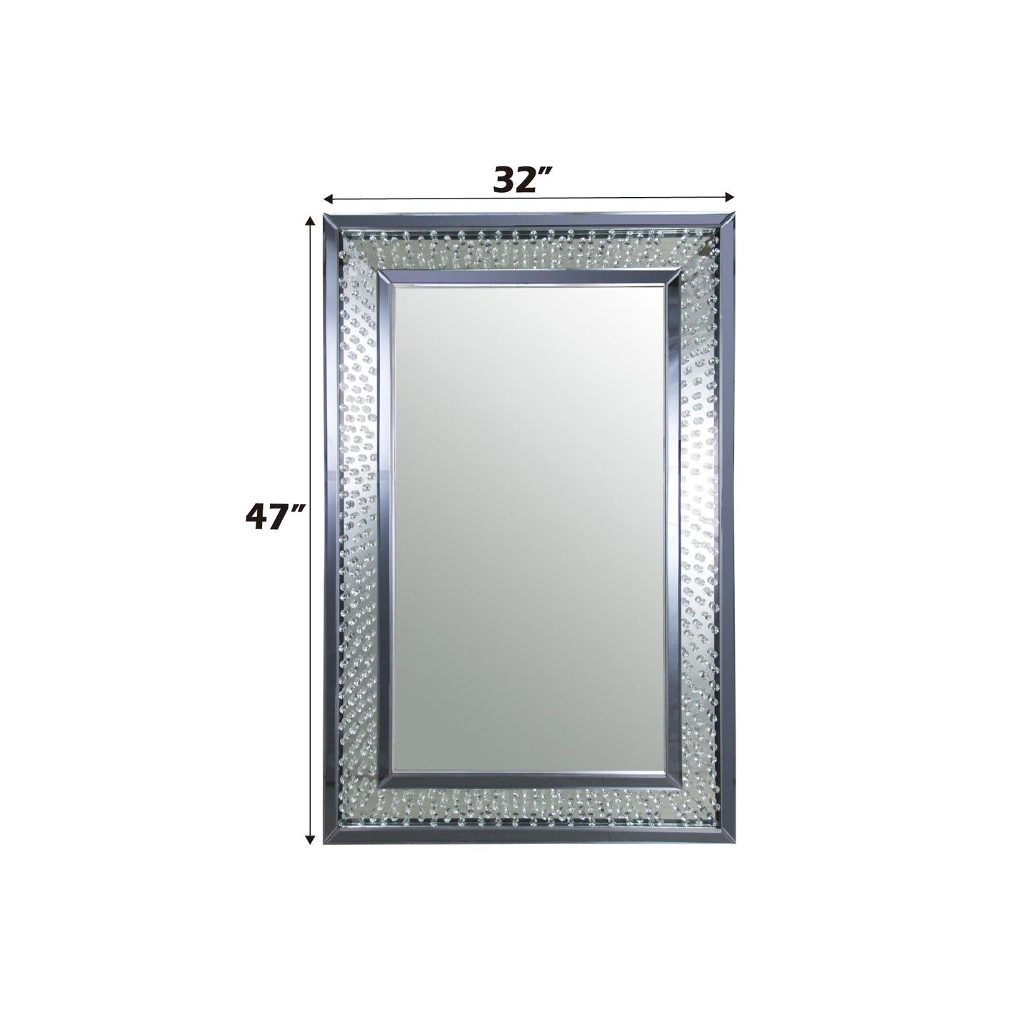 ACME Nysa Accent Mirror (Wall) - 97387 - MIrrored