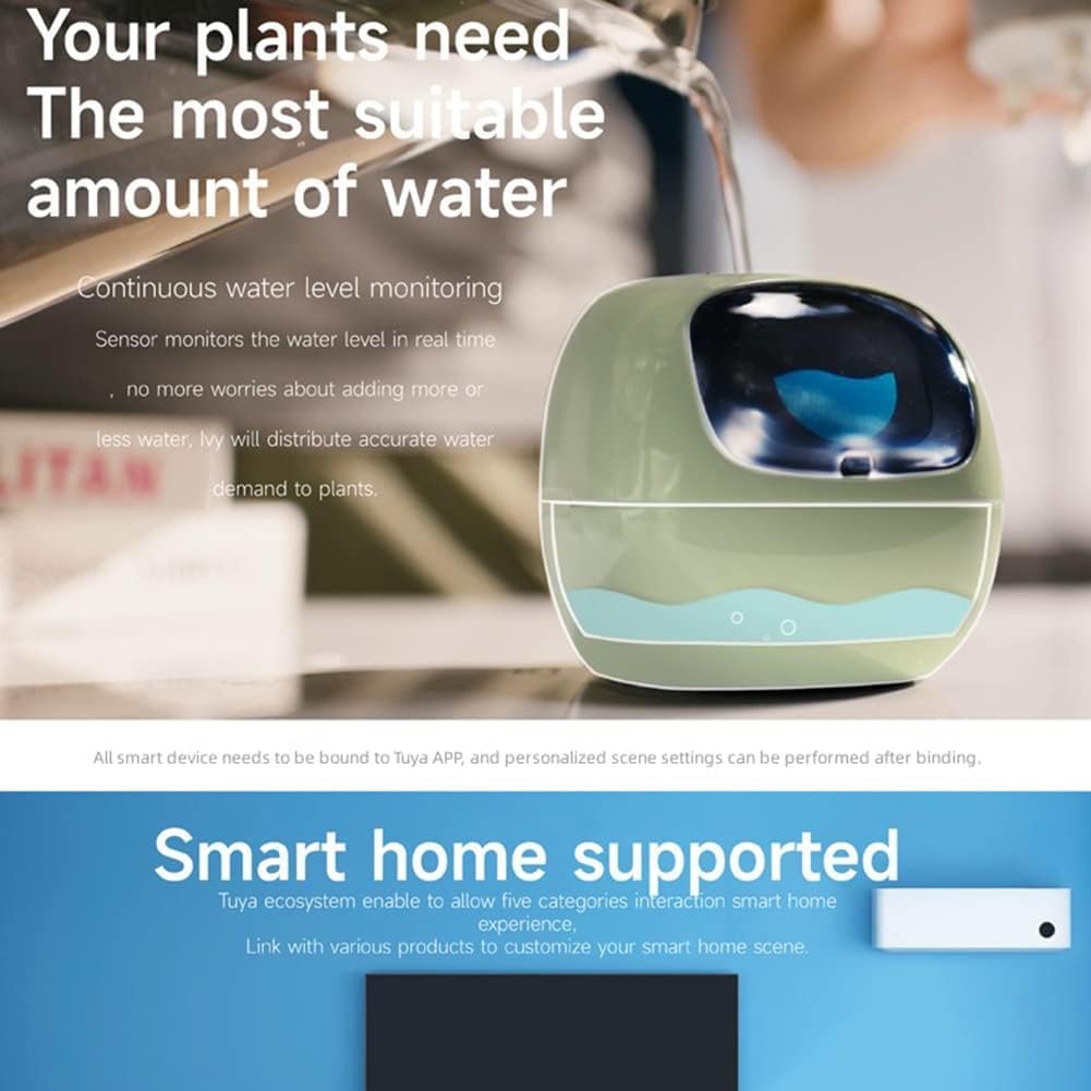 Smart Flowerpots,Smart Pet Planter,Ai Planter,Intelligent Flowerpots,Multiple Expressions,7 Smart Sensors, and Ai Chips Make Raising Plants Easy and Fun for Living Room,Plant-Free(White