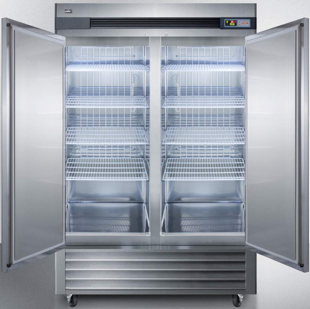 Summit Scrr492 56 Reach-In Refrigerator With 49 Cu. Ft. Capacity Self-Closing Doors Temperature Alarm And Automatic Defrost In S
